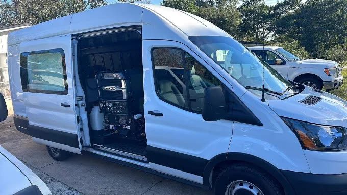 Duval Floor Care van arriving for floor care